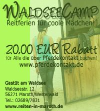 Reiterferien f�r M�dchen